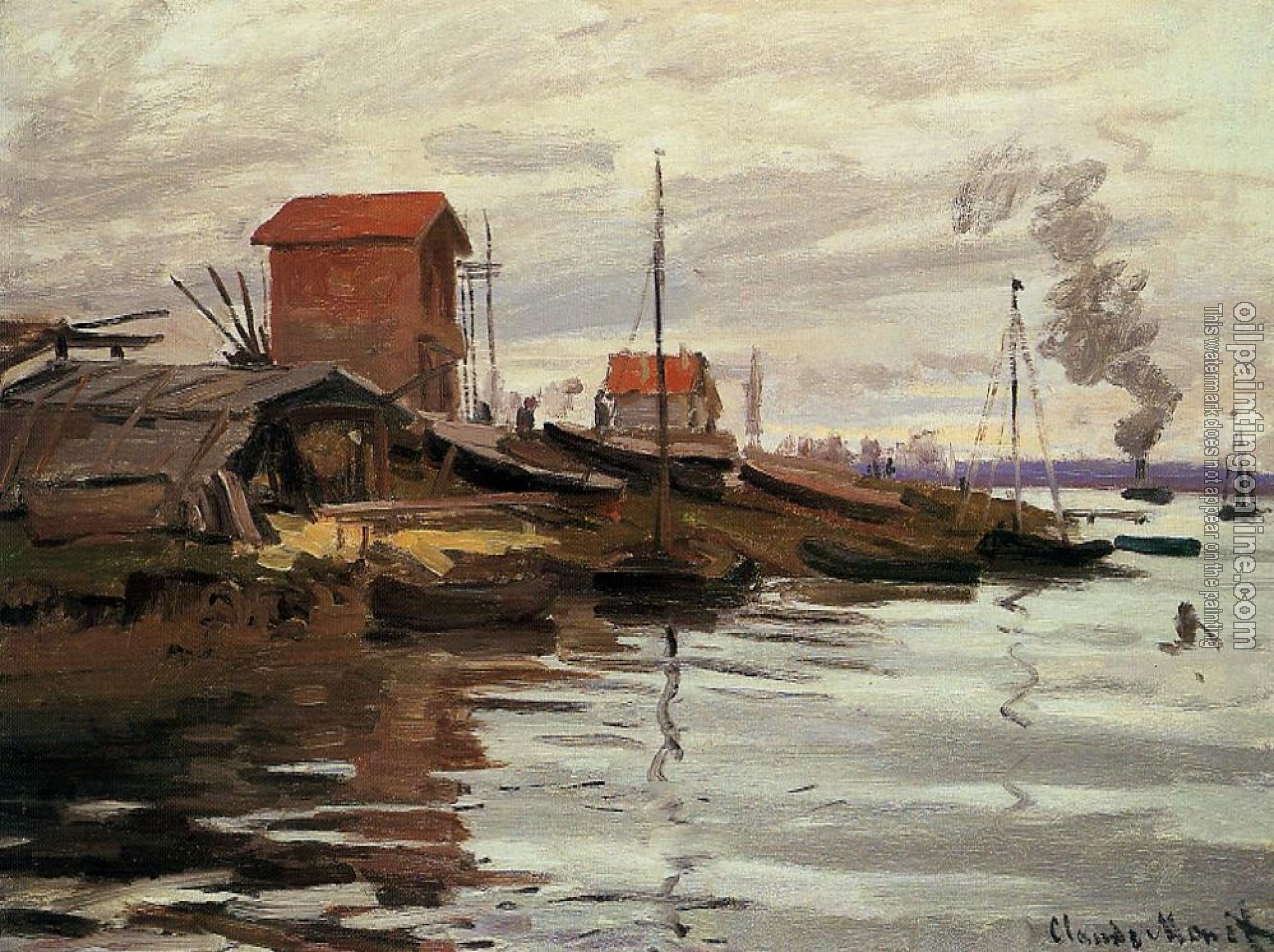 Monet, Claude Oscar - The Seine at Le Petit-Gennevilliers